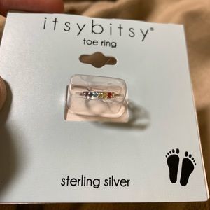 NWT Itsy Bitsy CZ Sterling Silver Toe Ring